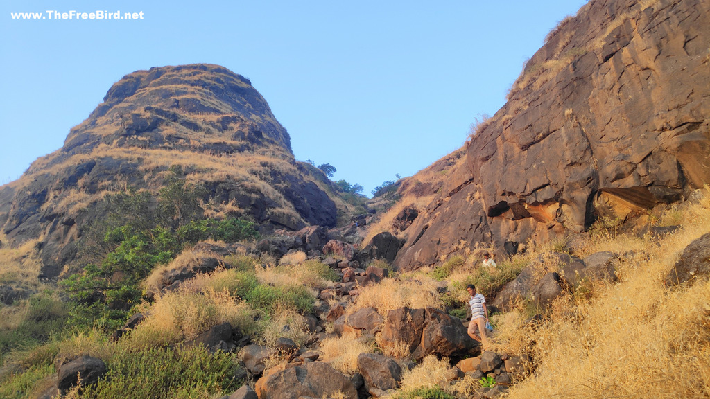 Shivaji Ladder at one tree hill point trek to matheran