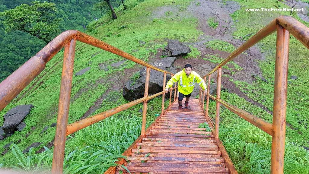 Ladders at Sondai fort trek