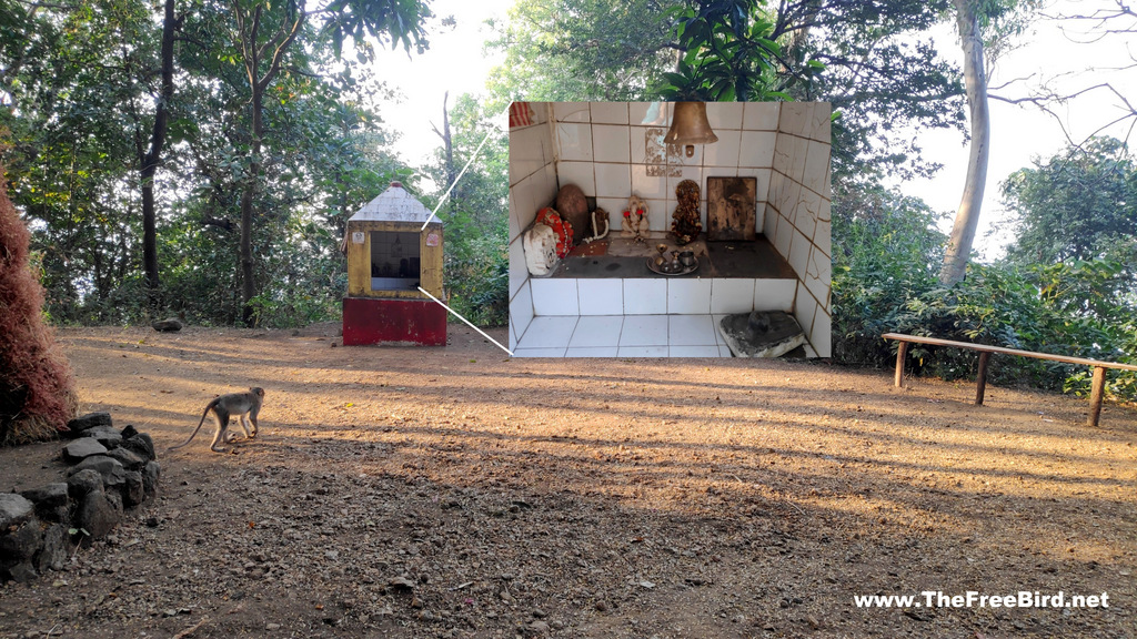 Temple on Dhodhani trek to Matheran sunset point aka porcupine point