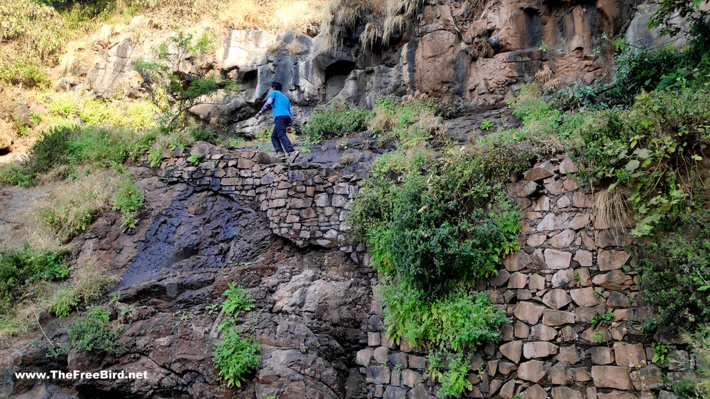 Matheran stairs from Hashyachi Patti trek built by British