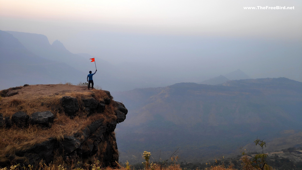 Sunset at Malang Point during Hashaychi Patti Trek to Matheran