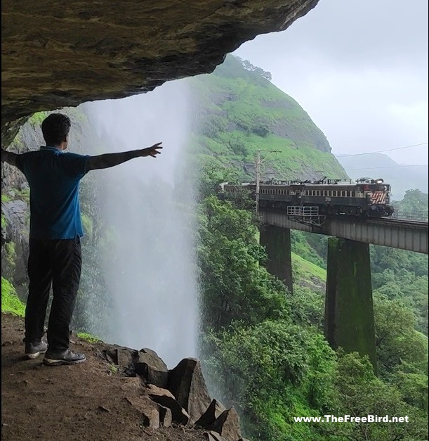 KP falls - The beauty of the famous khopoli railway bridge waterfall on the karjat lonavala railway line