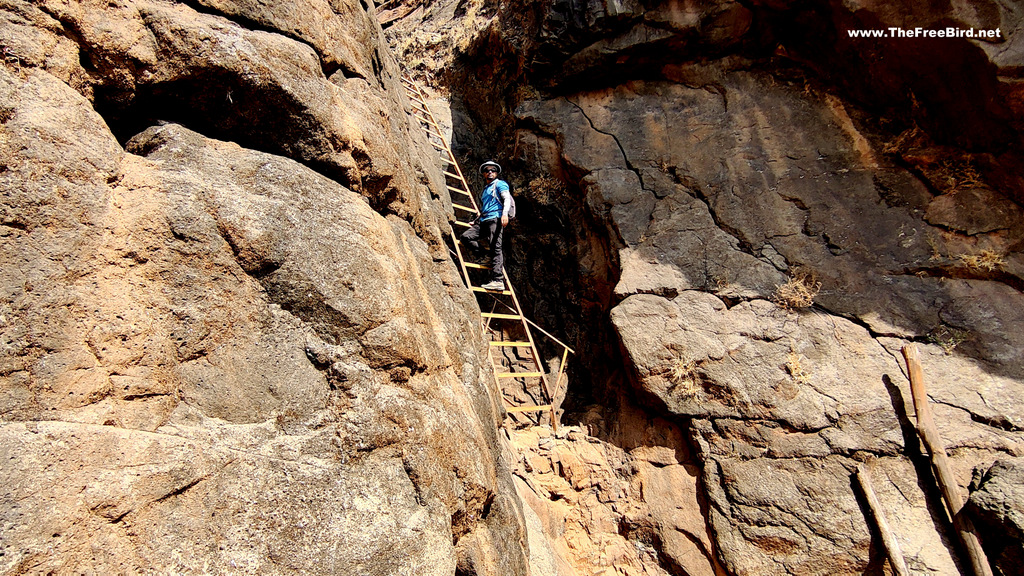 Ladder at Matheran Lord Point Pisarnath Temple