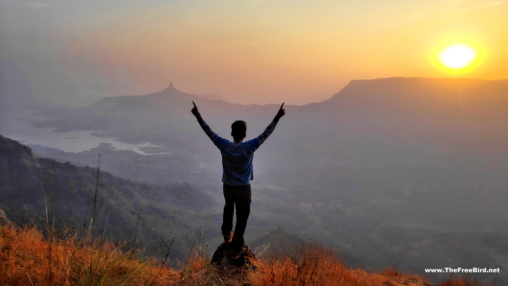 Sunset view from Matheran Lord Point Pisarnath trek