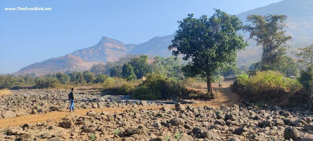 Dhavari River crossing between Arkaswadi & Prikatwadi for Umbarnewadi