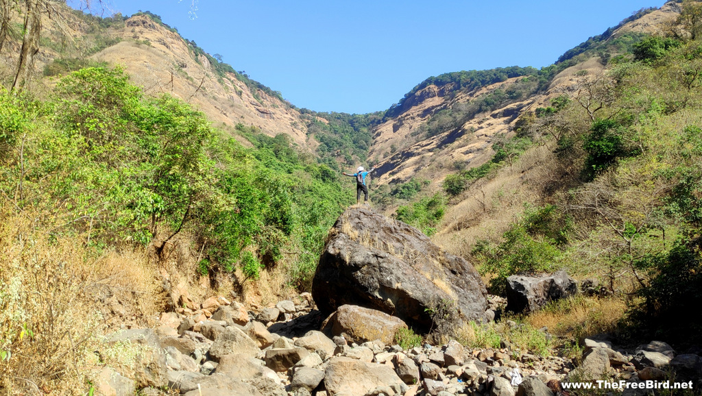 Huge Rock at Beatrice cliff trek