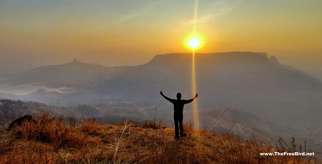 Sunset View from Matheran Lord Point Pisarnath Temple