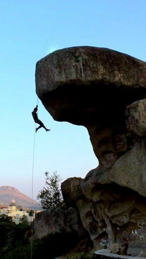 Mt Abu Things to do in Mt abu Toad rock rappelling