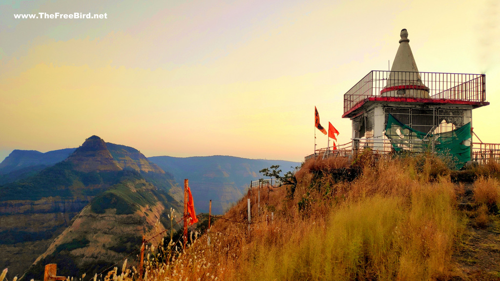 Peb Fort Temple at top of Vikatgad