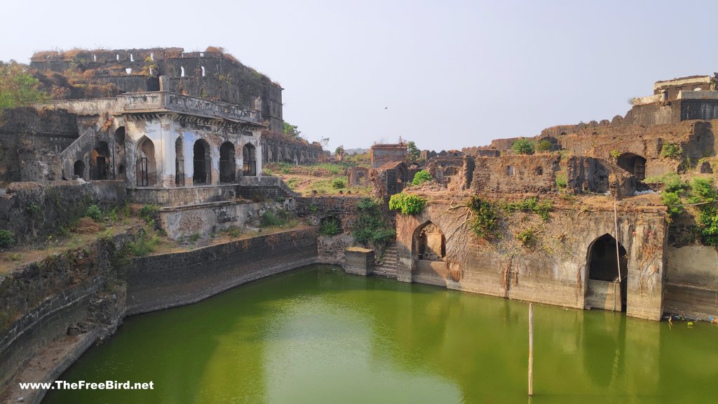 Masjid Chirekeni talav lake at Murud Janjira fort