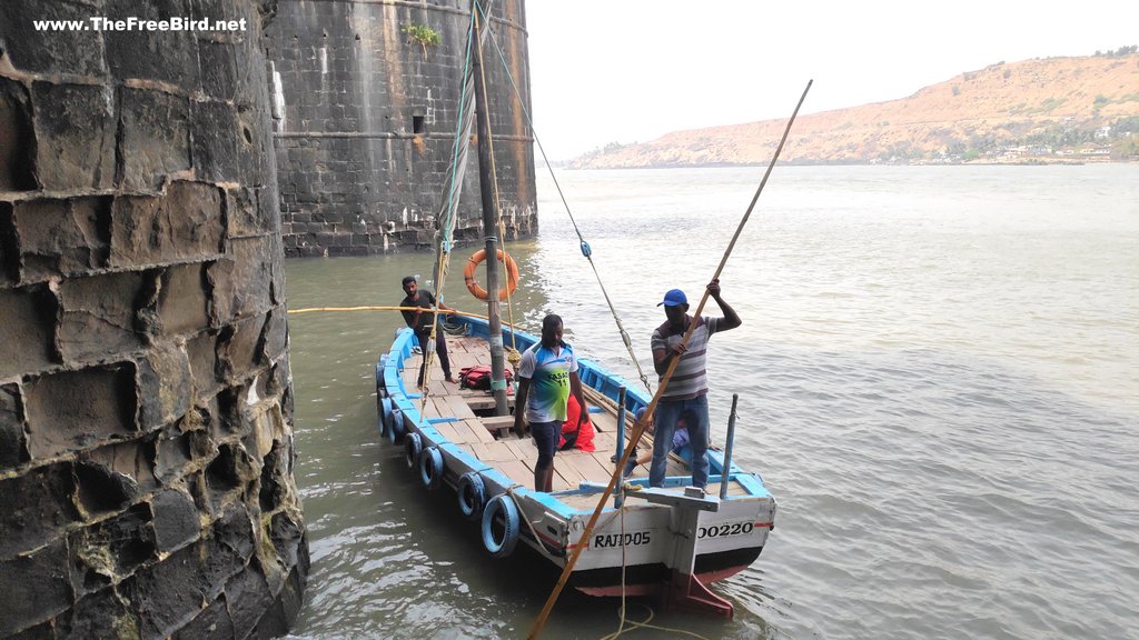 Murud Janjira fort can only be reached by sail boat