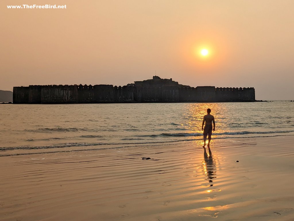 Murud Janjira fort sunset