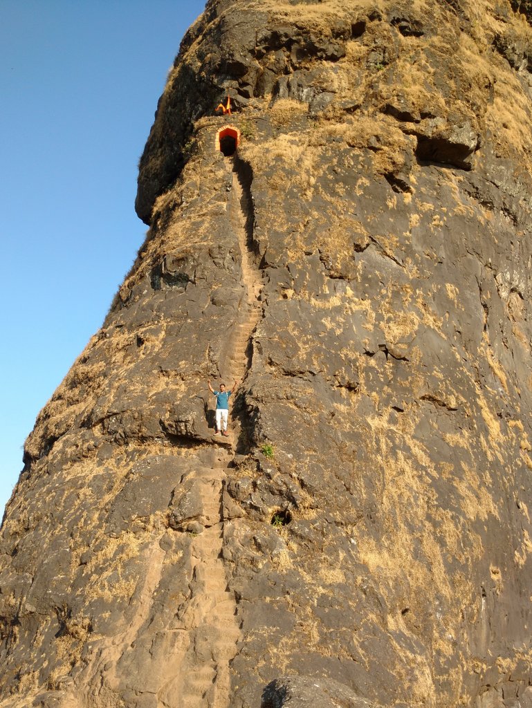 Harihar fort stairs trek