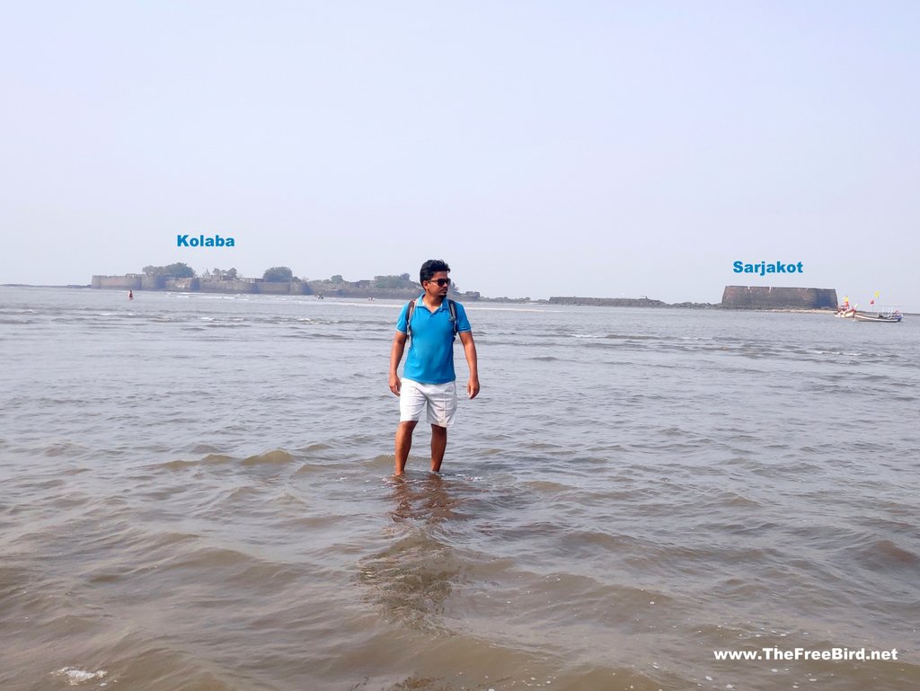 Alibag fort Kolaba fort can be reached by boats & by walking during low tide