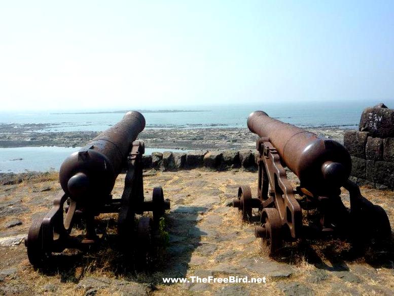 English Cannons at Kolaba fort